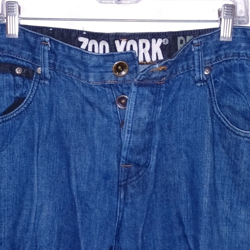 ZOO YORK Mens Button-Fly Jeans, 40W, 30L - Picture 6 of 7